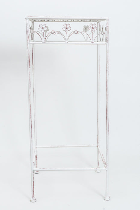 4-sided antique cream flower stand, large, 30x70cm