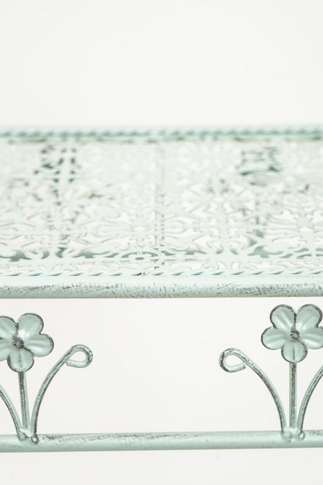 4-sided flower stand, sage green, medium, 25x60cm