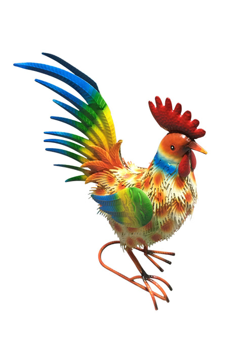 Rooster multicolor 41x14.5x43.5cm