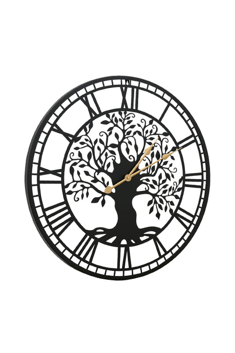 Wall clock Tree of Life antique rust-colored 68x3x68cm