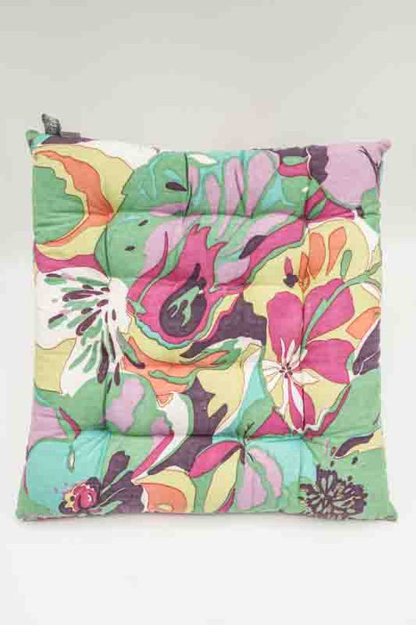Sitzkissen/Stuhlkissen Gaddi Baumwoll-Print multicolor 40x40x5cm