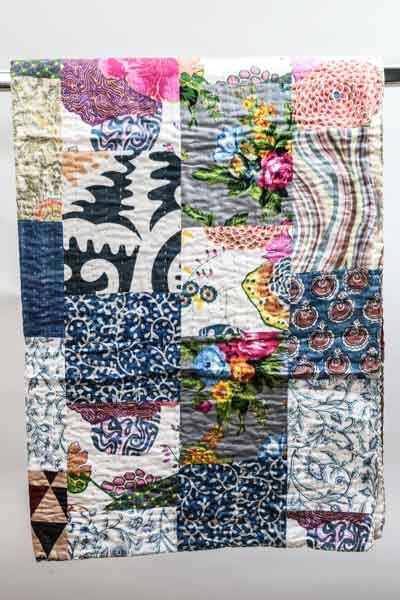Bettdecke Kantha Patchwork assortiert multicolor 220x270cm