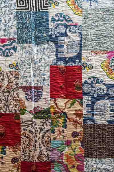 Bettdecke Kantha Patchwork assortiert multicolor 220x270cm
