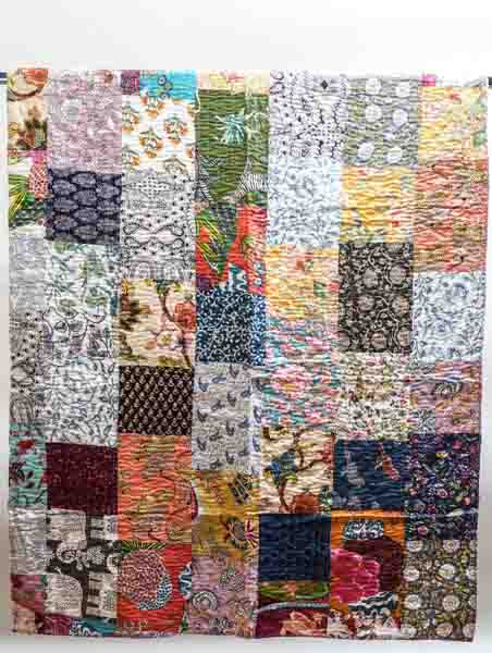 Bettdecke Kantha Patchwork assortiert multicolor 220x270cm