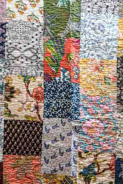 Bettdecke Kantha Patchwork assortiert multicolor 220x270cm