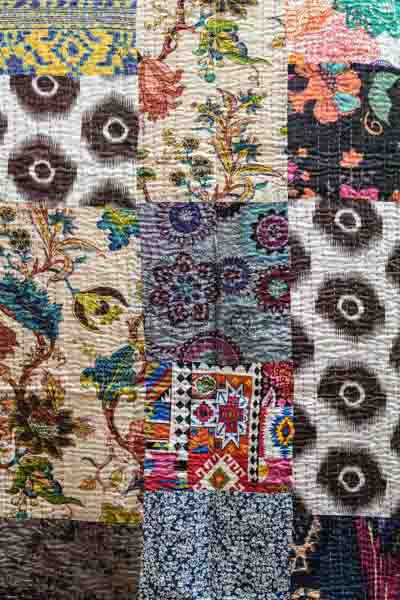 Bettdecke Kantha Patchwork assortiert multicolor 220x270cm