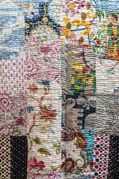 Bettdecke Kantha Patchwork assortiert multicolor 220x270cm
