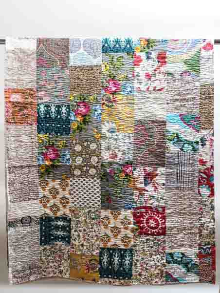 Bettdecke Kantha Patchwork assortiert multicolor 220x270cm