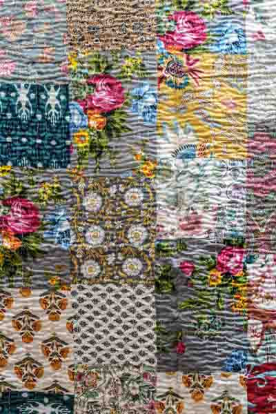 Bettdecke Kantha Patchwork assortiert multicolor 220x270cm