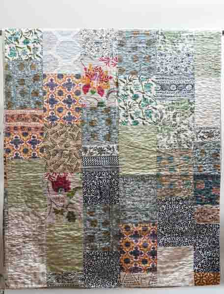 Bettdecke Kantha Patchwork assortiert multicolor 220x270cm
