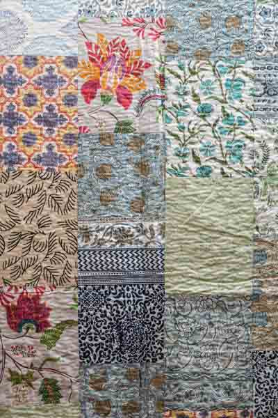 Bettdecke Kantha Patchwork assortiert multicolor 220x270cm