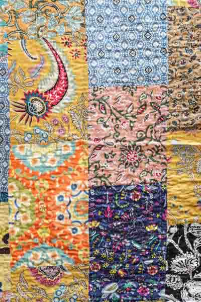 Kantha Patchwork Bedspread Assorted Multicolor 220x270cm