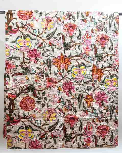 Bettdecke Kantha assortiert multicolor 220x270cm