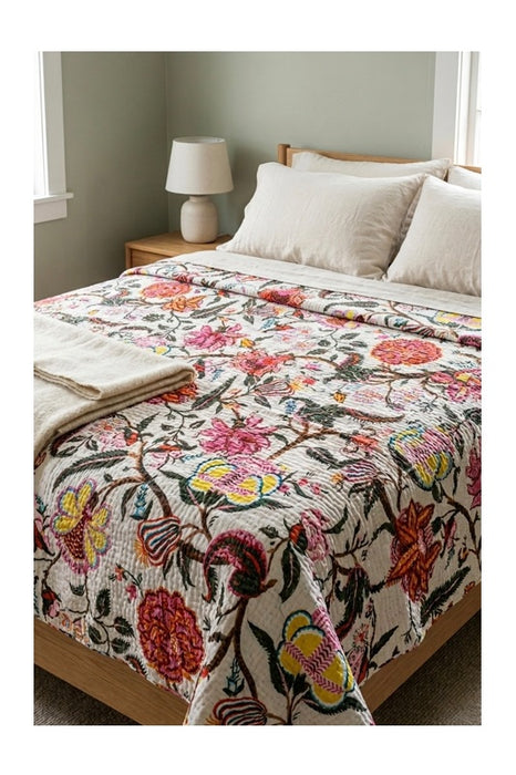 Bettdecke Kantha assortiert multicolor 220x270cm