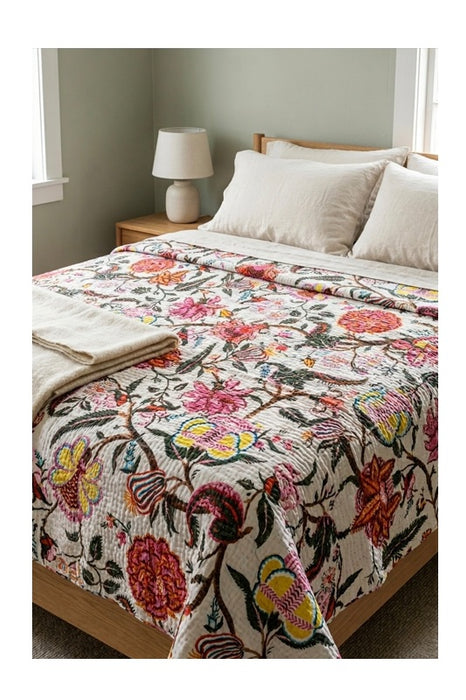 Bettdecke Kantha assortiert multicolor 220x270cm