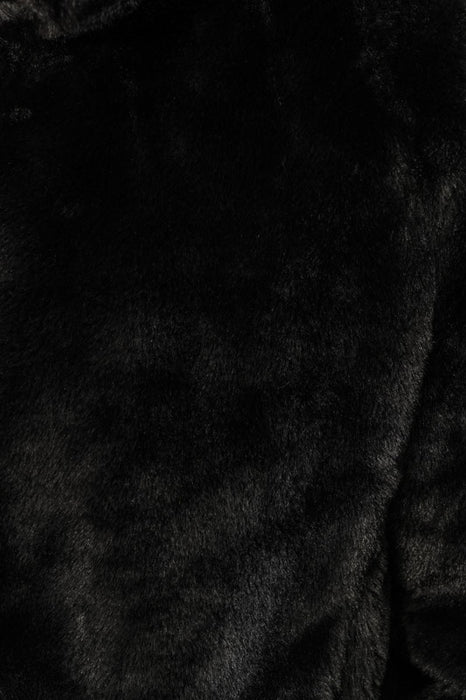 Veste en peluche noire - Taille unique