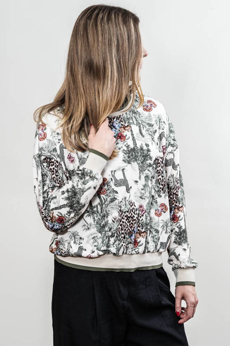 Pull Coton/Polyester Animaux Zèbre - Taille Unique