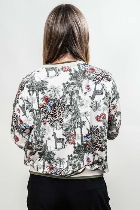 Pull Coton/Polyester Animaux Zèbre - Taille Unique