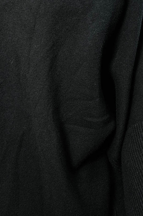 Veste à capuche en viscose/polyester, noire - Taille unique