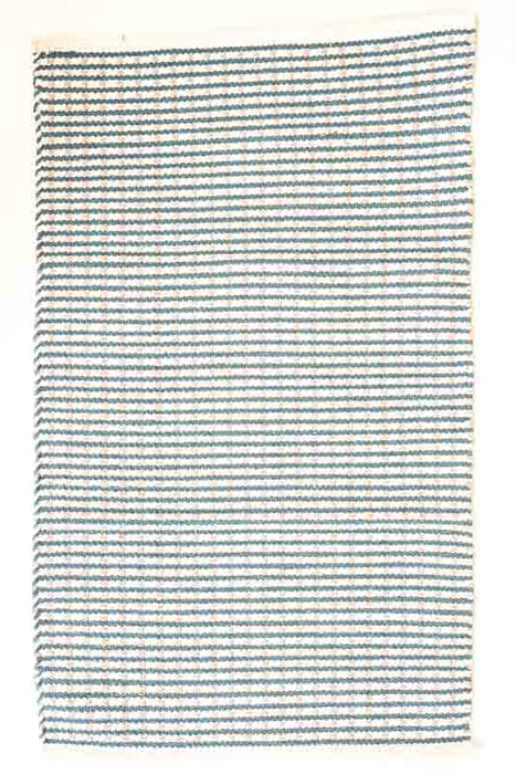 Cotton rug, blue patterned, 60x90cm