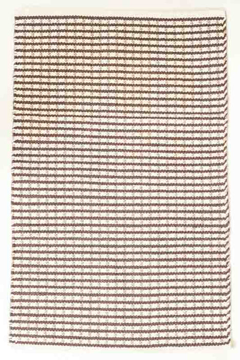 Cotton rug, brown patterned, 60x90cm