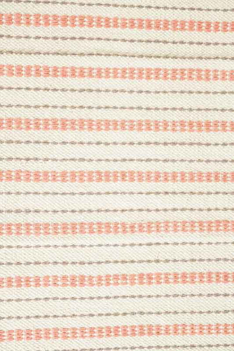Cotton rug, pink striped, 60x90cm