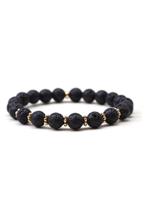 Bracelet 8mm Lava Stone 19cm