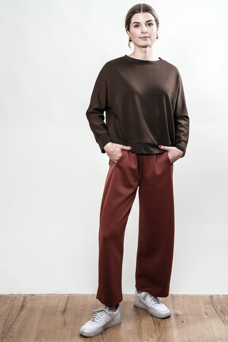 Pantalon large rouille - Taille unique