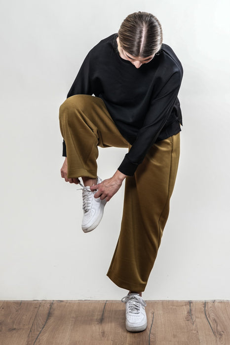 Pantalon large kaki - Taille unique