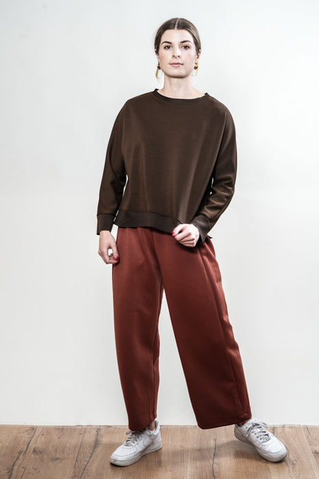 Pull marron foncé - Taille unique