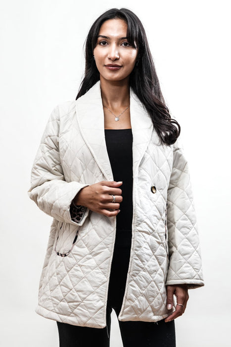 Quilted jacket offwhite - one size