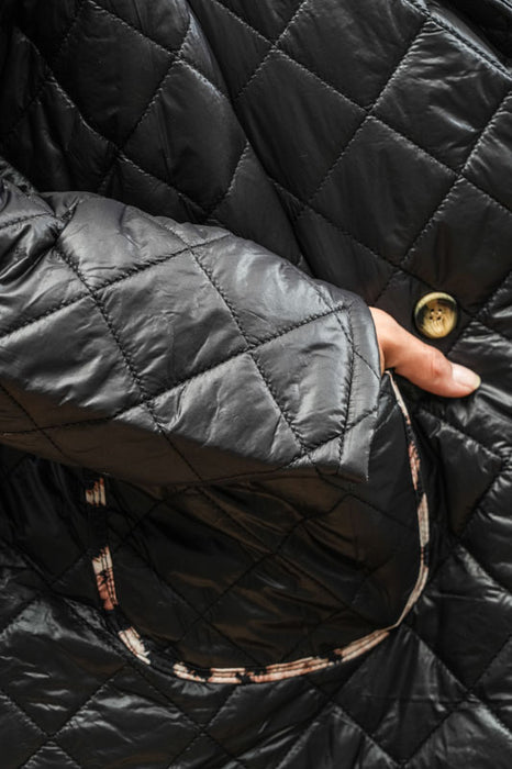 Quilted jacket black - One Size