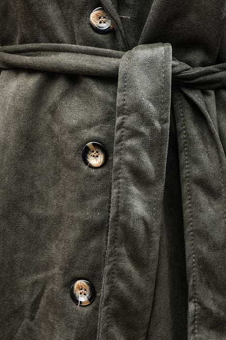 Coat with fringes khaki - One Size