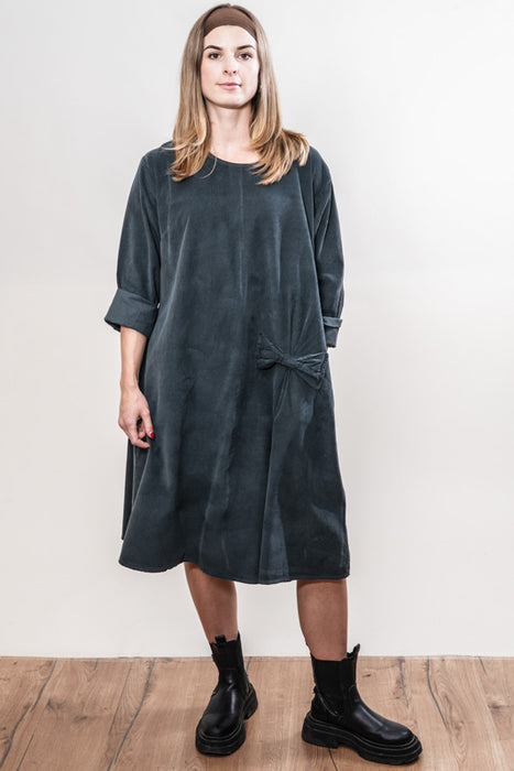Robe Manchester longue en coton pétrole - Taille unique