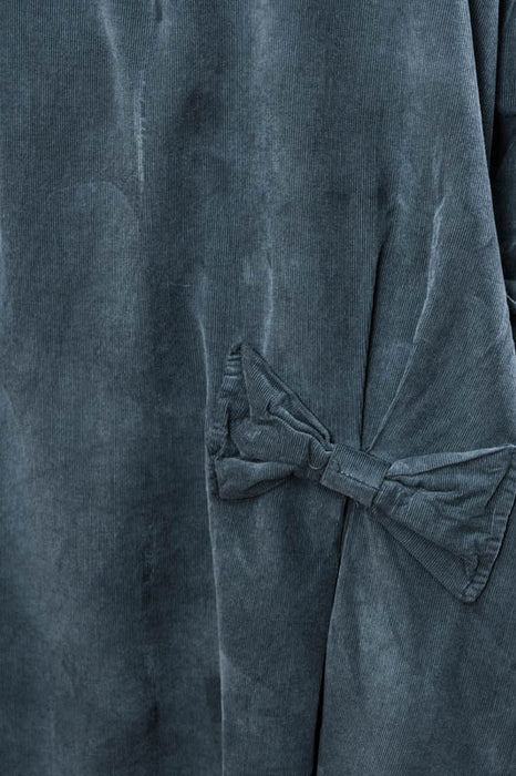 Robe Manchester longue en coton pétrole - Taille unique