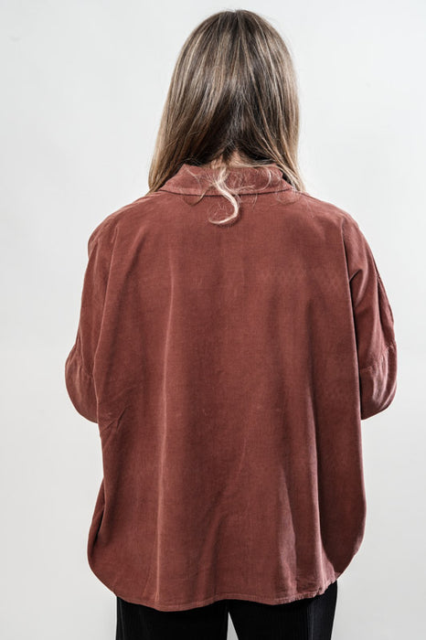 Chemise Manchester en coton rouille - Taille unique