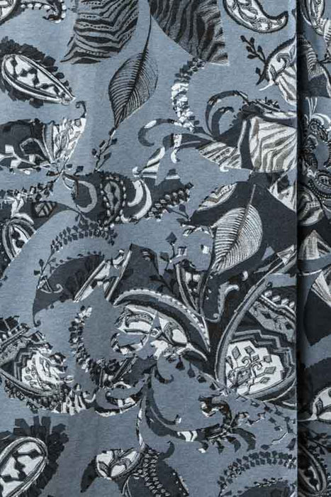 Robe longue Manchester à motifs pétrole - Taille unique