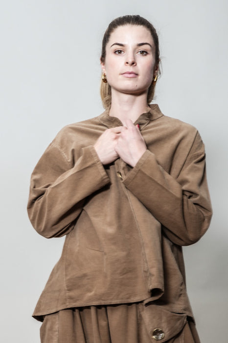 Chemisier Manchester marron clair - taille unique