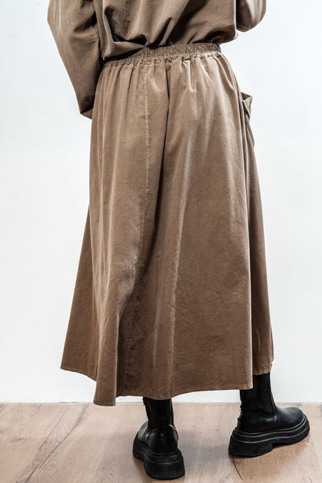 Jupe Manchester longue marron clair - taille unique
