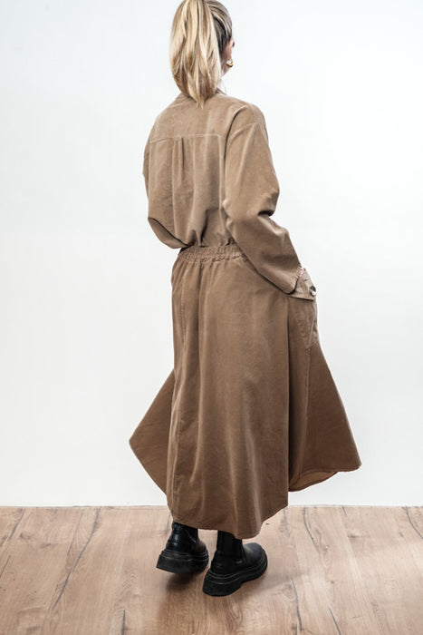 Jupe Manchester longue marron clair - taille unique