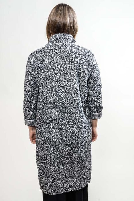 Manteau noir/blanc - taille unique