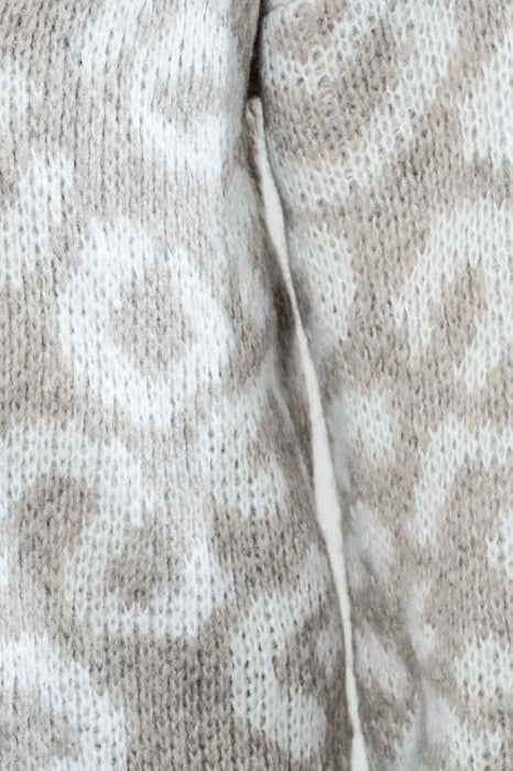 Cardigan à motifs beige/taupe - Taille unique