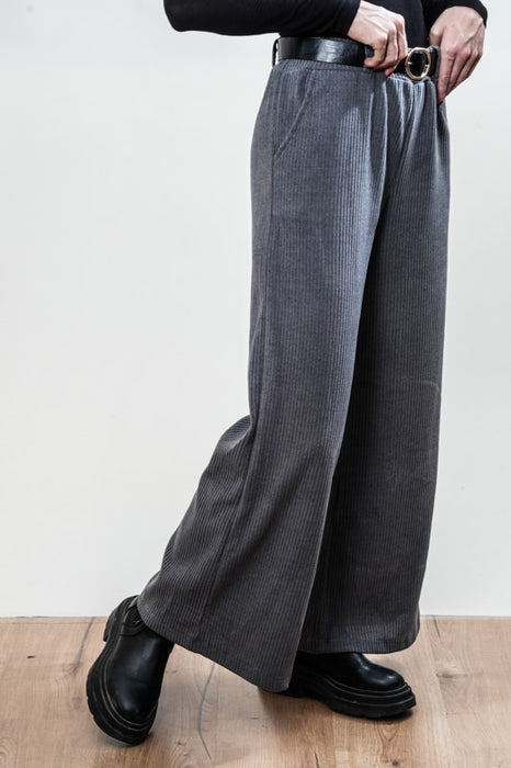 Manchester trousers cotton with belt grey - One Size