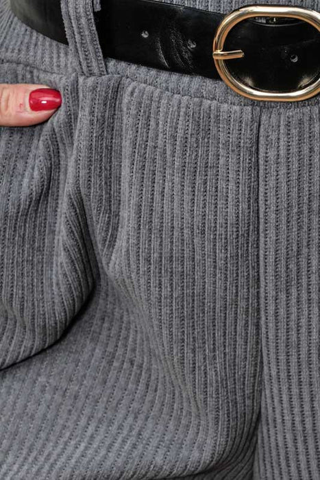 Manchester trousers cotton with belt grey - One Size