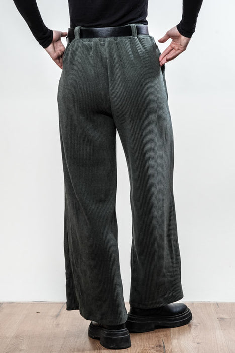 Manchester trousers cotton with belt khaki - One Size