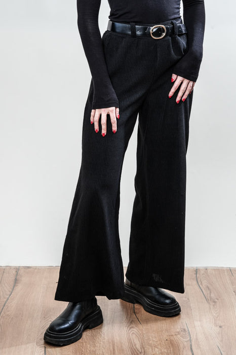 Manchester trousers cotton with belt black - One Size