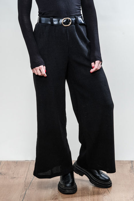 Manchester trousers cotton with belt black - One Size