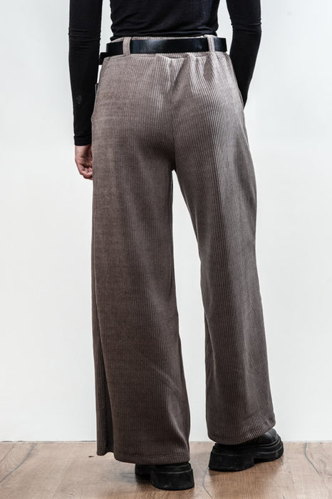 Manchester trousers cotton with belt taupe - One Size