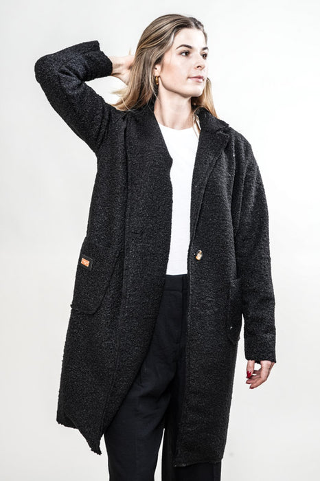 Manteau polyester noir - taille unique
