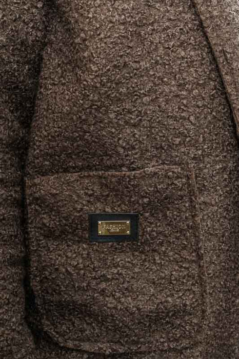 Manteau polyester marron foncé - Taille unique